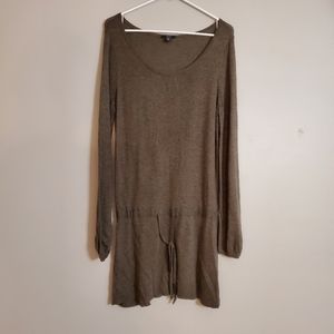 Jacob womens dress large grey knit sweater long sleeves mini low waist